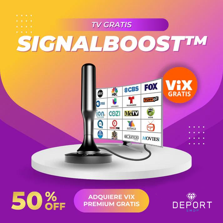 SignalBoost™ │ATENA DIGITAL HDTV 4K + COMBO Boost GRATIS (Funciona en todos los TV)